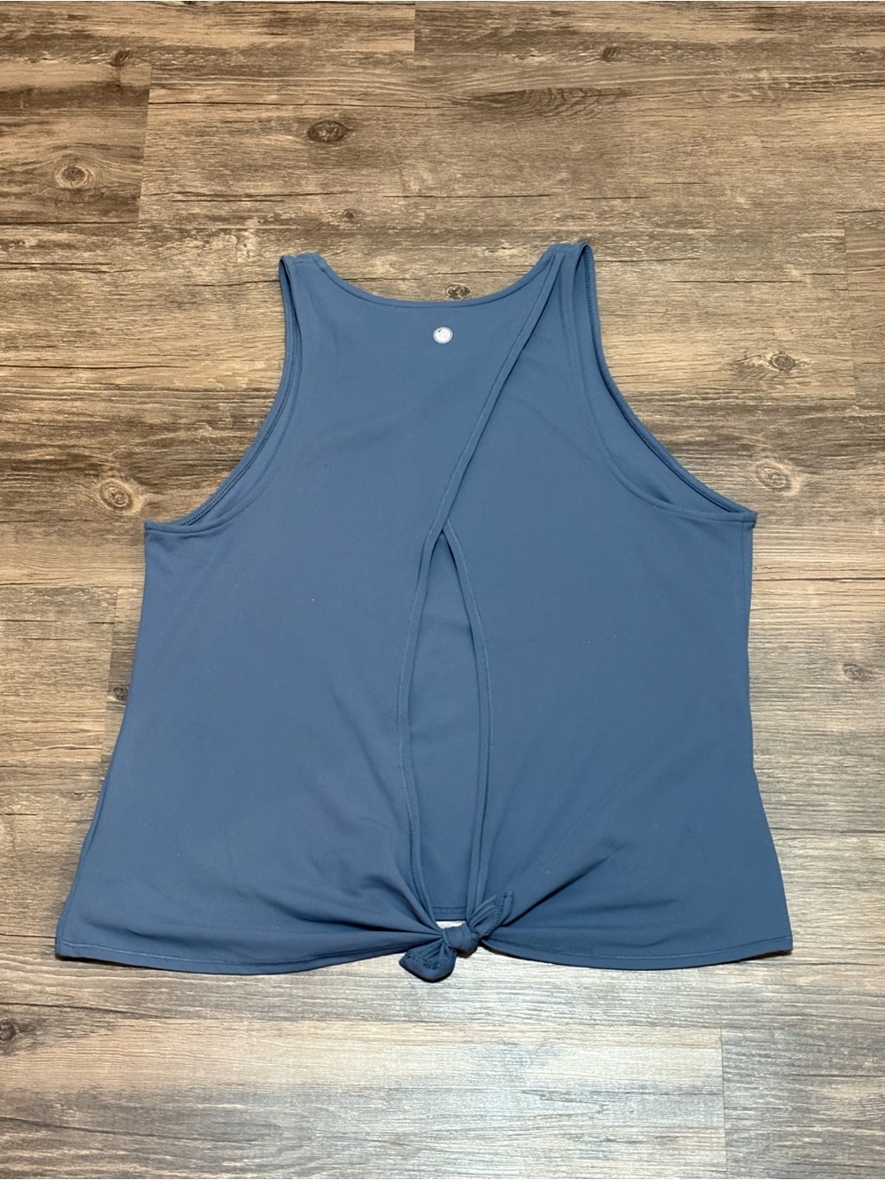 Yogalicious Slate Blue Twist-Back Tank